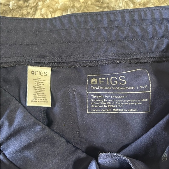 Figs Zamora Jogger Scrub Pants in Navy sz M/P - Picture 4 of 5